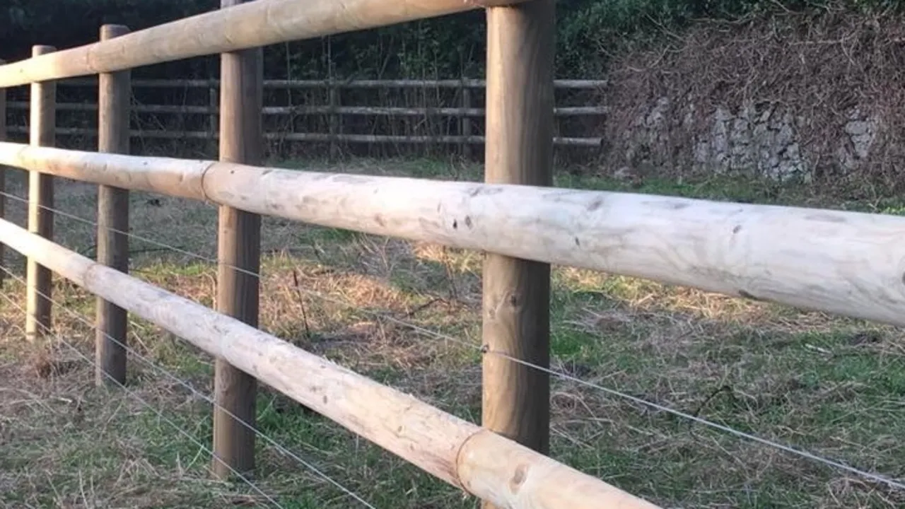 Fence installation crew working at Austin home